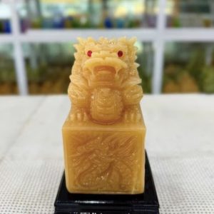 Ấn Rồng Đá Bạch Ngọc