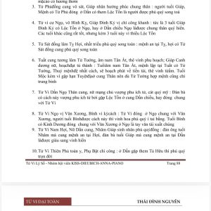 Alternative view of Tử Vi Đại Toàn